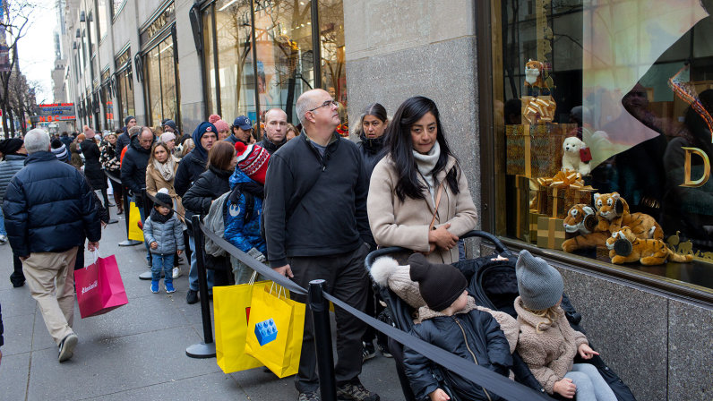 Black Friday shoppers, new york