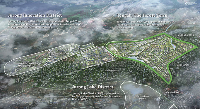 hình ảnh của kế hoạch cho thành phố sinh thái mới của Singapore.