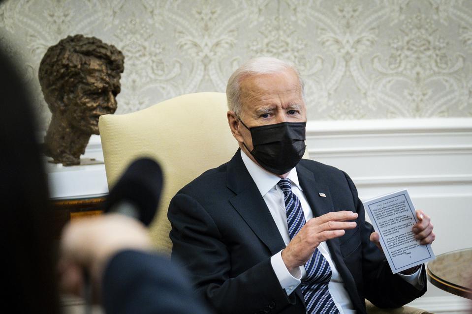 President Biden in the Oval Office
